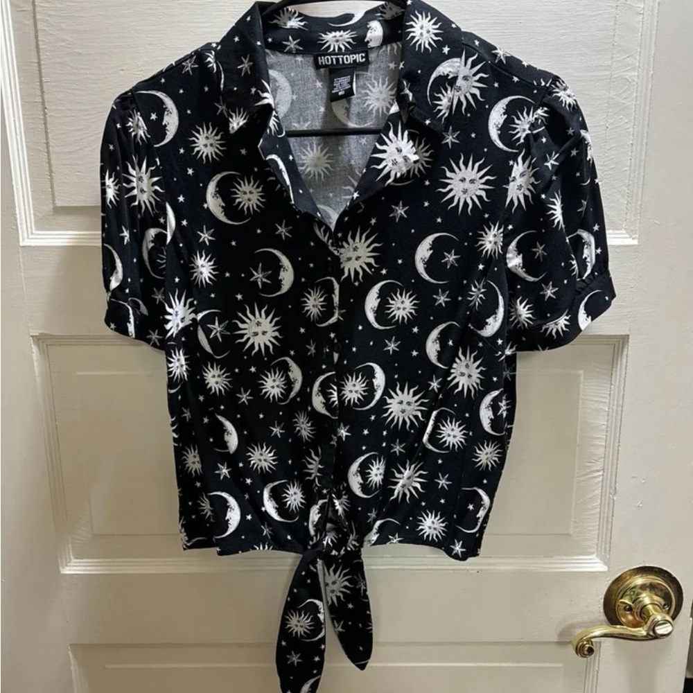 Sun and moon shirt.